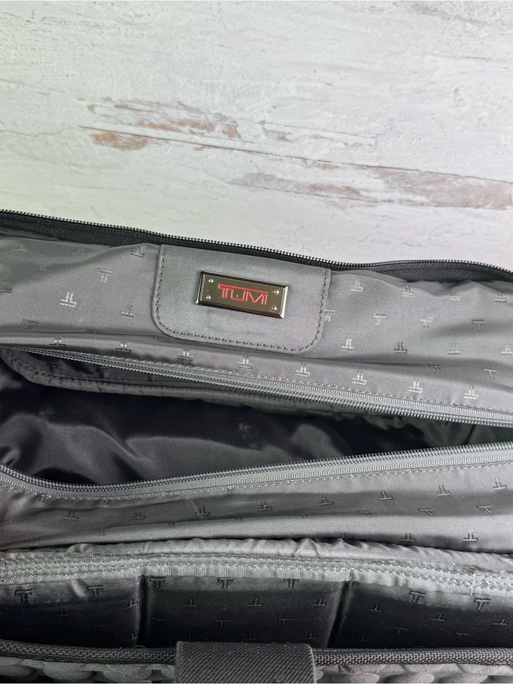 Vintage TUMI Black Leather Laptop Travel Backpack